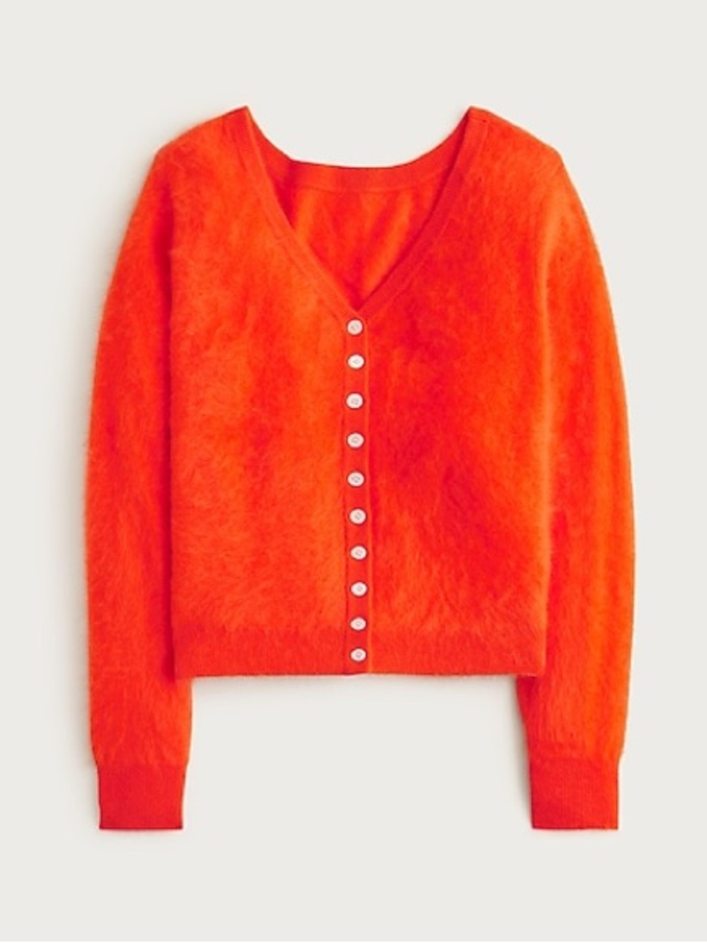J.Crew Brushed Cashmere Relaxed-Fit Reversible Cardigan